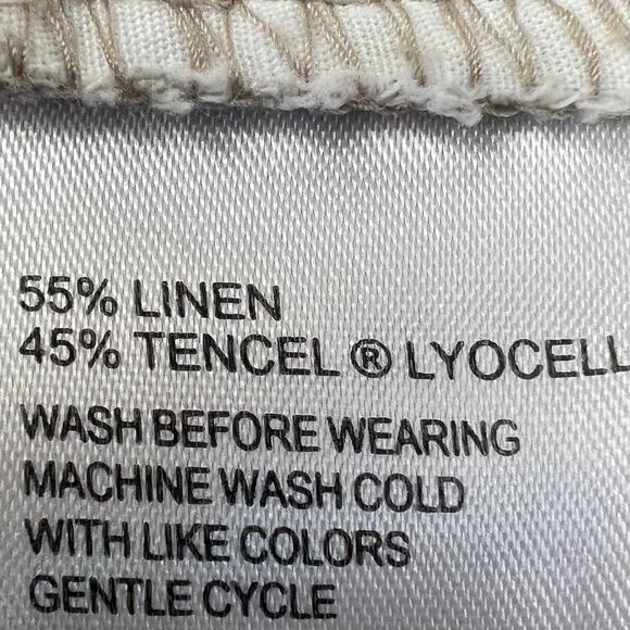 Tommy Bahama Linen shorts men’s XXL cargo elastic waste w/ a drawstring, pockets - Picture 6 of 9